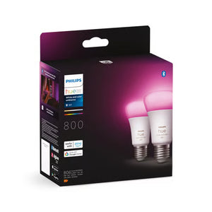 Philips Hue White and Color Ambiance E27 806 Lumen - 2-Pack - Slimme LED Lampen