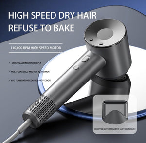 ToneRiso Professionele Ionische Föhn 1600W - 110.000 RPM - Grijs
