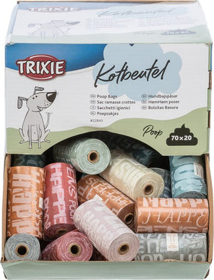 Trixie Poepzakjes Display Assorti – 70 rollen x 20 zakjes
