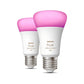 Philips Hue White and Color Ambiance E27 806 Lumen - 2-Pack - Slimme LED Lampen